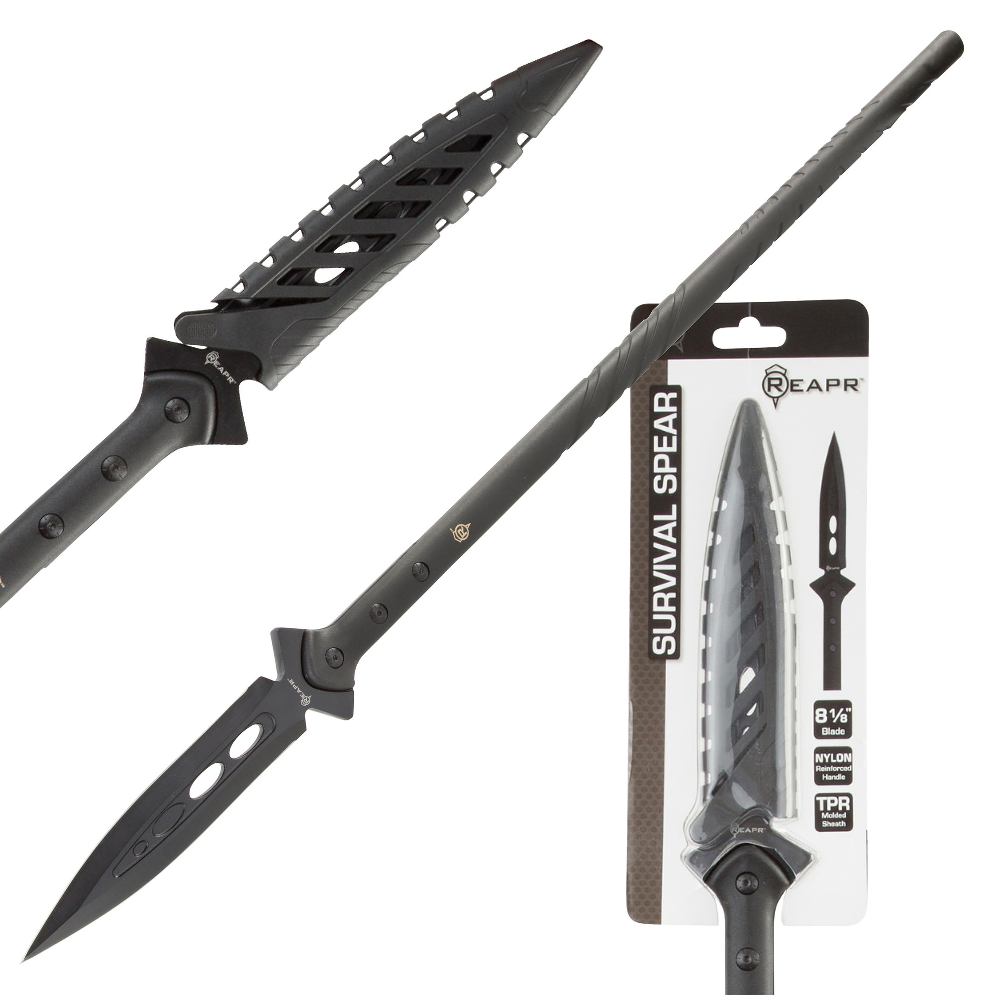REAPR, Survival Spear, Blade Size 8 in, Handle Length 44 in, Included (qty.) 1, Model# 11003